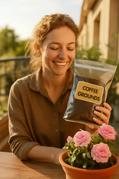 🌹 My Coffee Ground Composting Saga