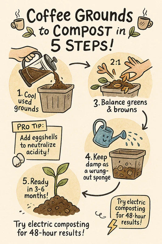 The Ultimate Guide to Coffee Grounds Composting: An Eco-Friendly & Budget-Saving Gardening Hack ☕🌱